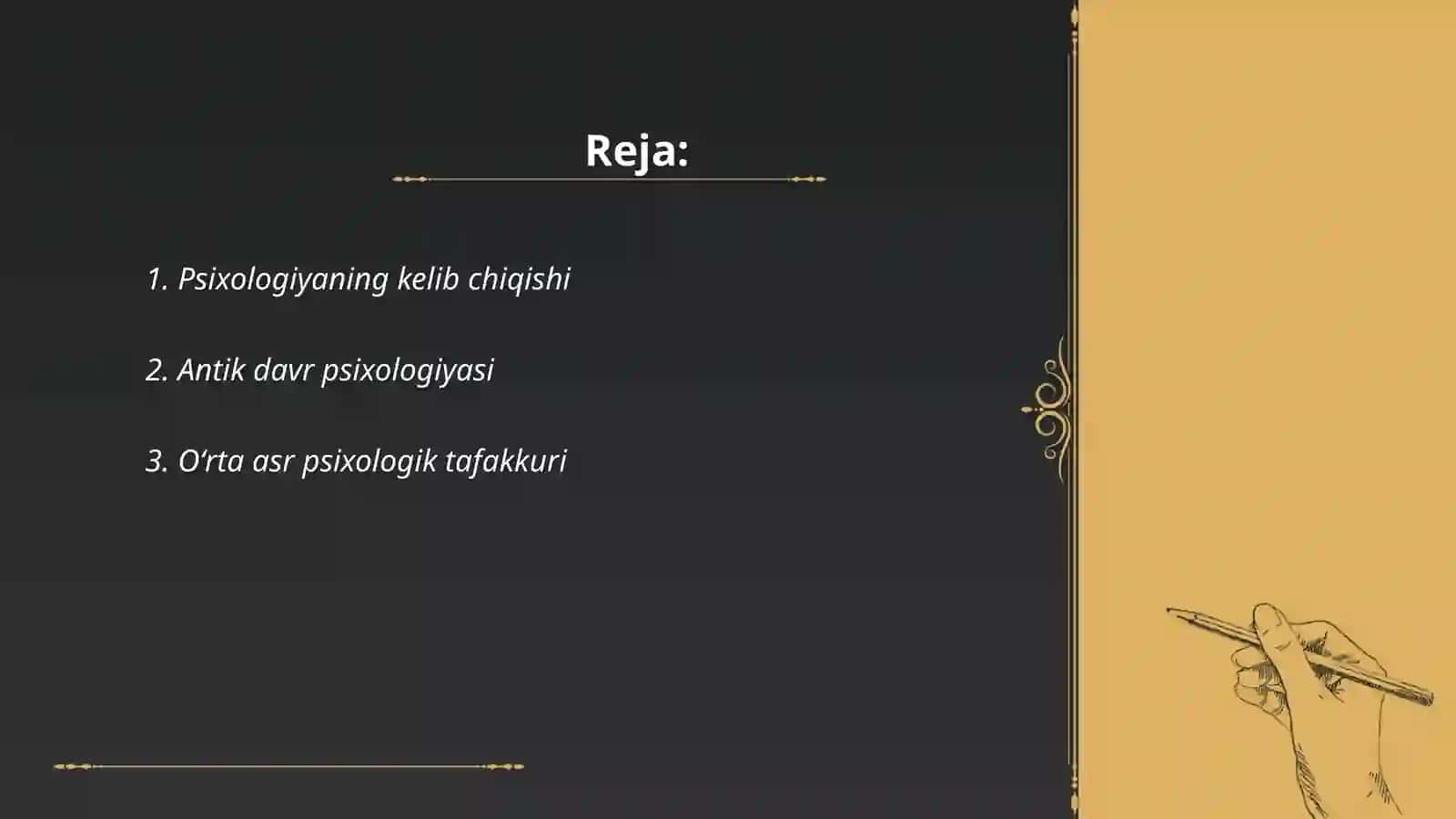 Psixologiyaning kelib chiqishi 2