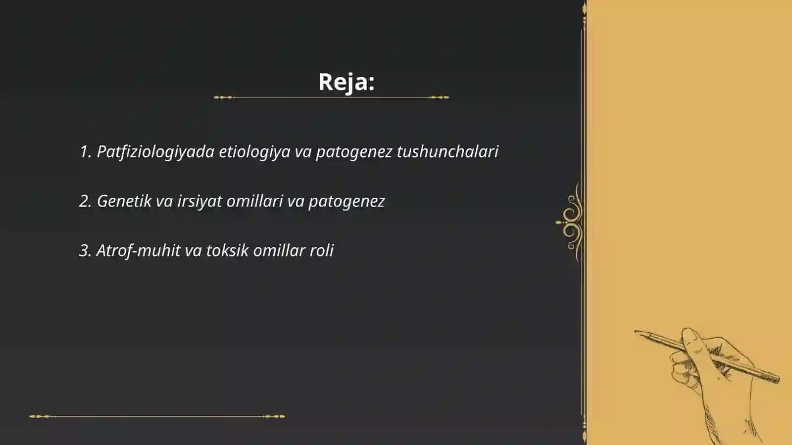 Patfiziologiyada umumiy etiologiya va patogenez 2