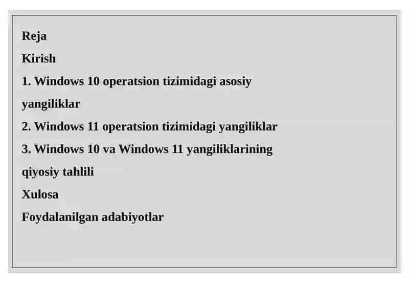 Windows 10 va Windows 11 operatsion tizimlari dagi yangiliklar 2