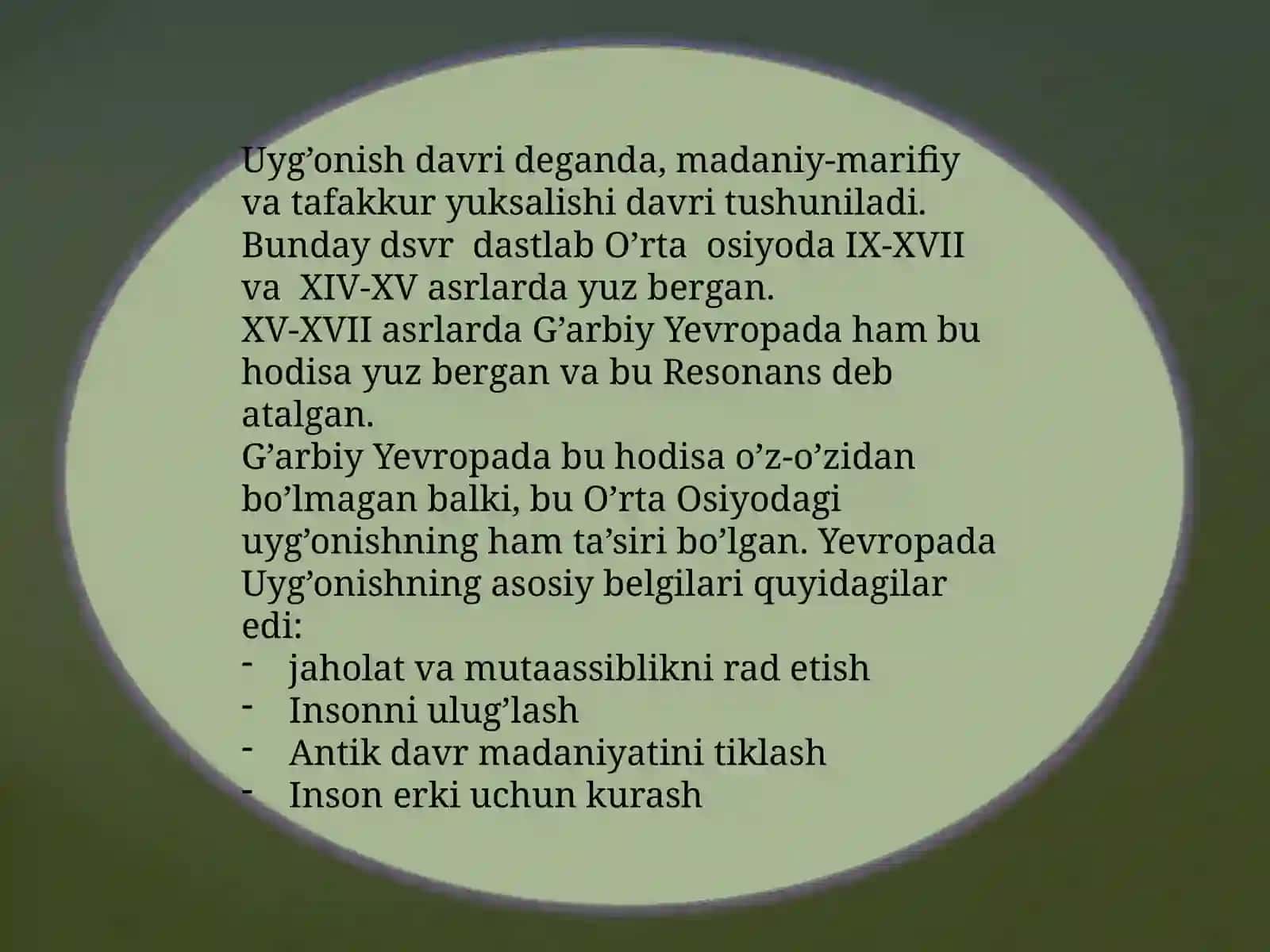 G‘arbiy Yevropada Uyg‘onish davri. XIV-XVI asrlar Yevropada ilmiy bilimlar rivojida yangi davr 2
