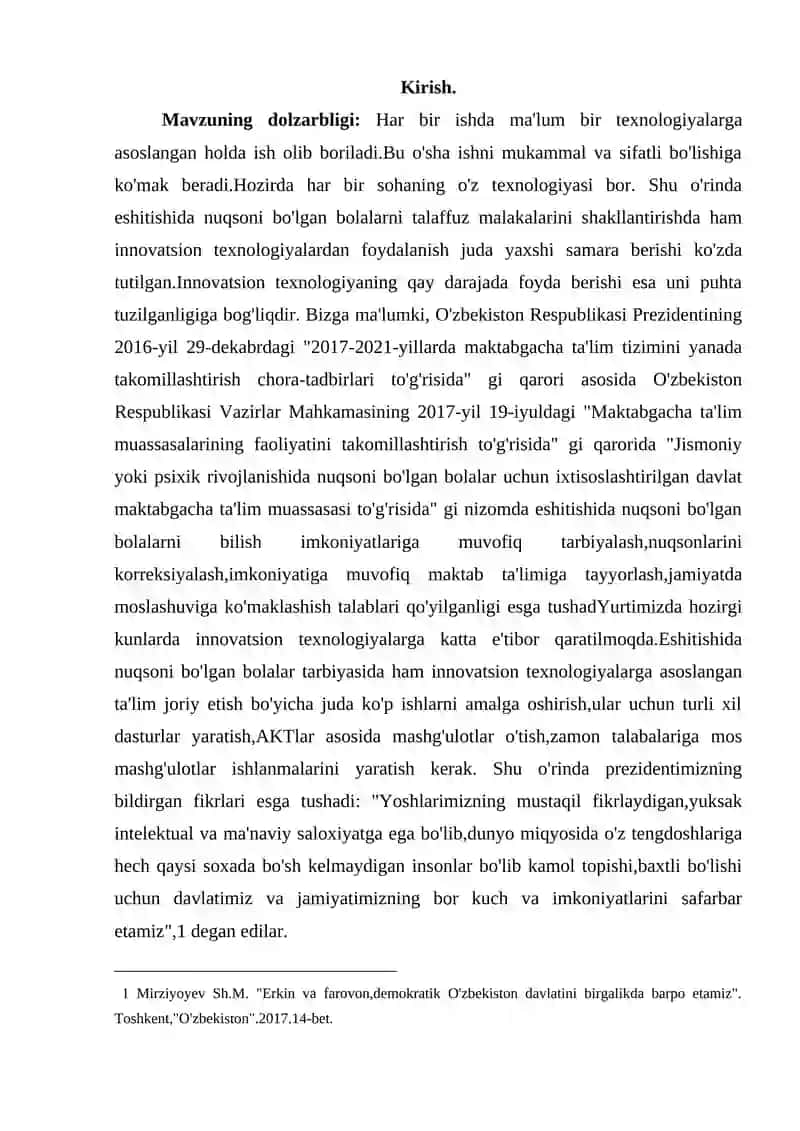 SURDOPEDAGOGIKA FANLARNI OʻQITISHDA AXBOROT KOMMUNIKATSION TEXNOLOGIYALARDAN FOYDALANISH 2
