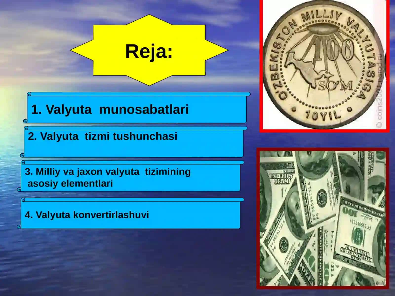 XALQARO VALYUTA MUNOSABATLARI 2