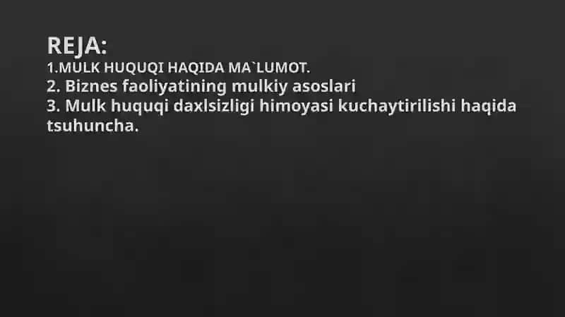 “BIZNES HUQUQ” FANIDAN MUSTAQIL ISHI 2