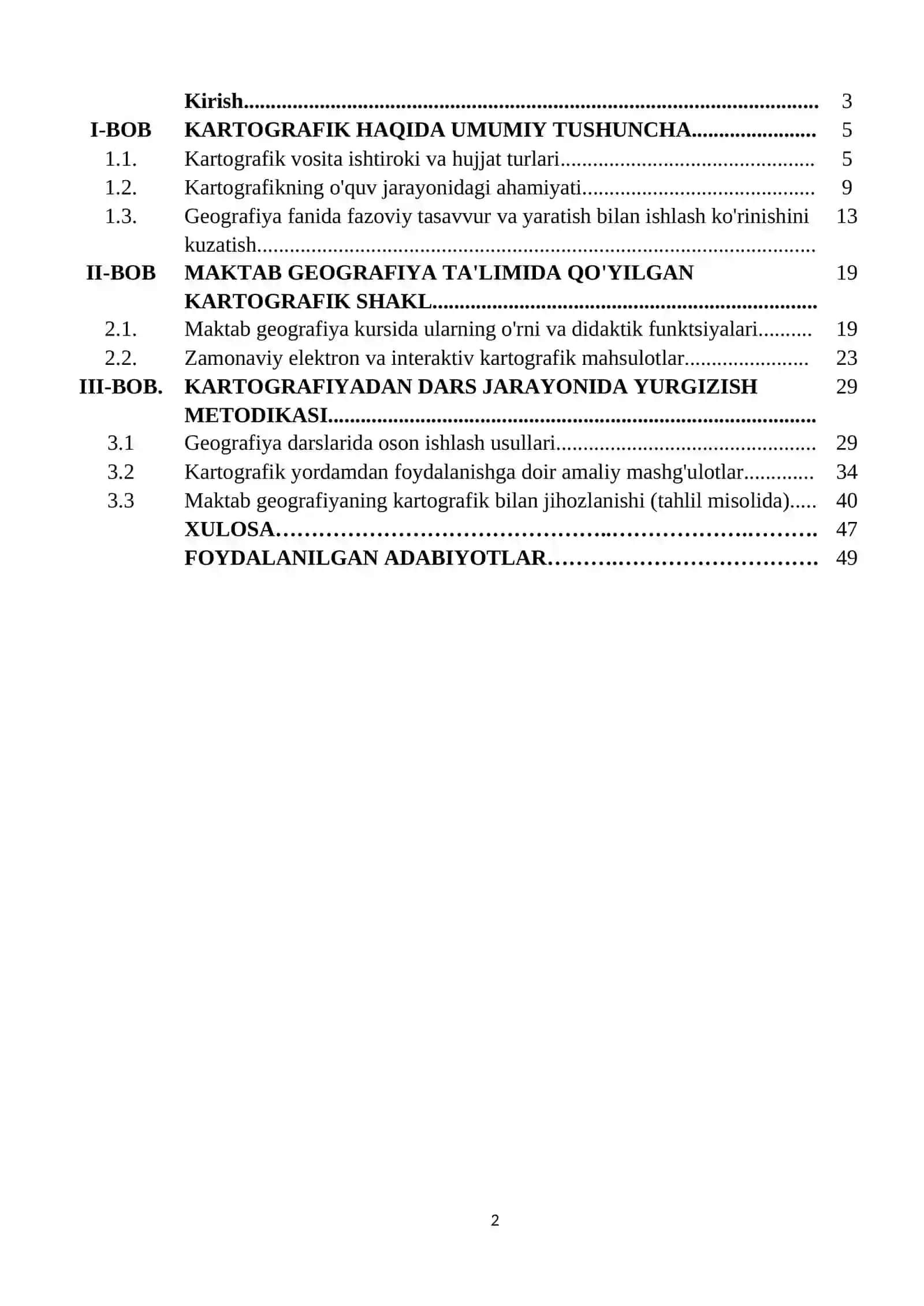 Maktabda qo`llaniladigan kartografik vositalar 2