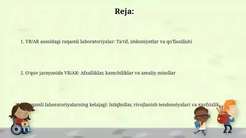 VR va AR texnalogiyalari asosida raqamli labaratoriyalar 2
