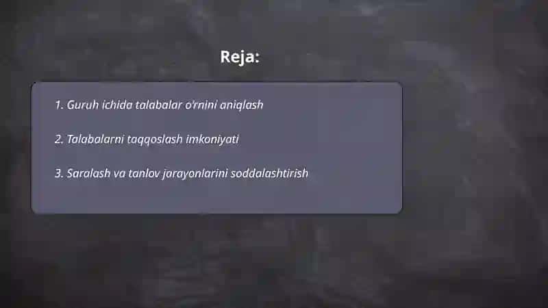 Me'yoriy (normaga asoslangan) baholashning afzalliklari 2