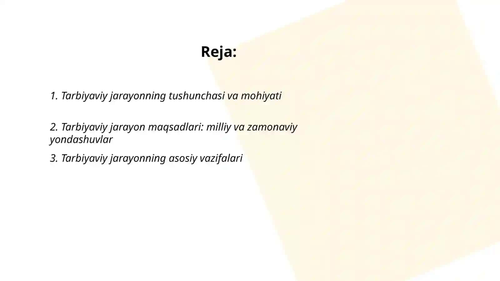 Tarbiyaviy jarayonlarning maqsad va vazifalari 2