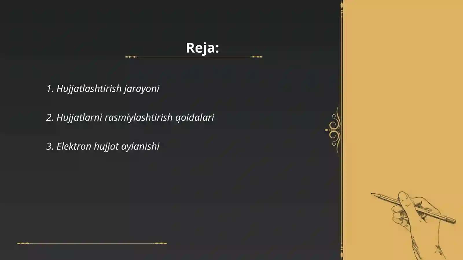 Hujjatlashtirish haqida tushuncha 2