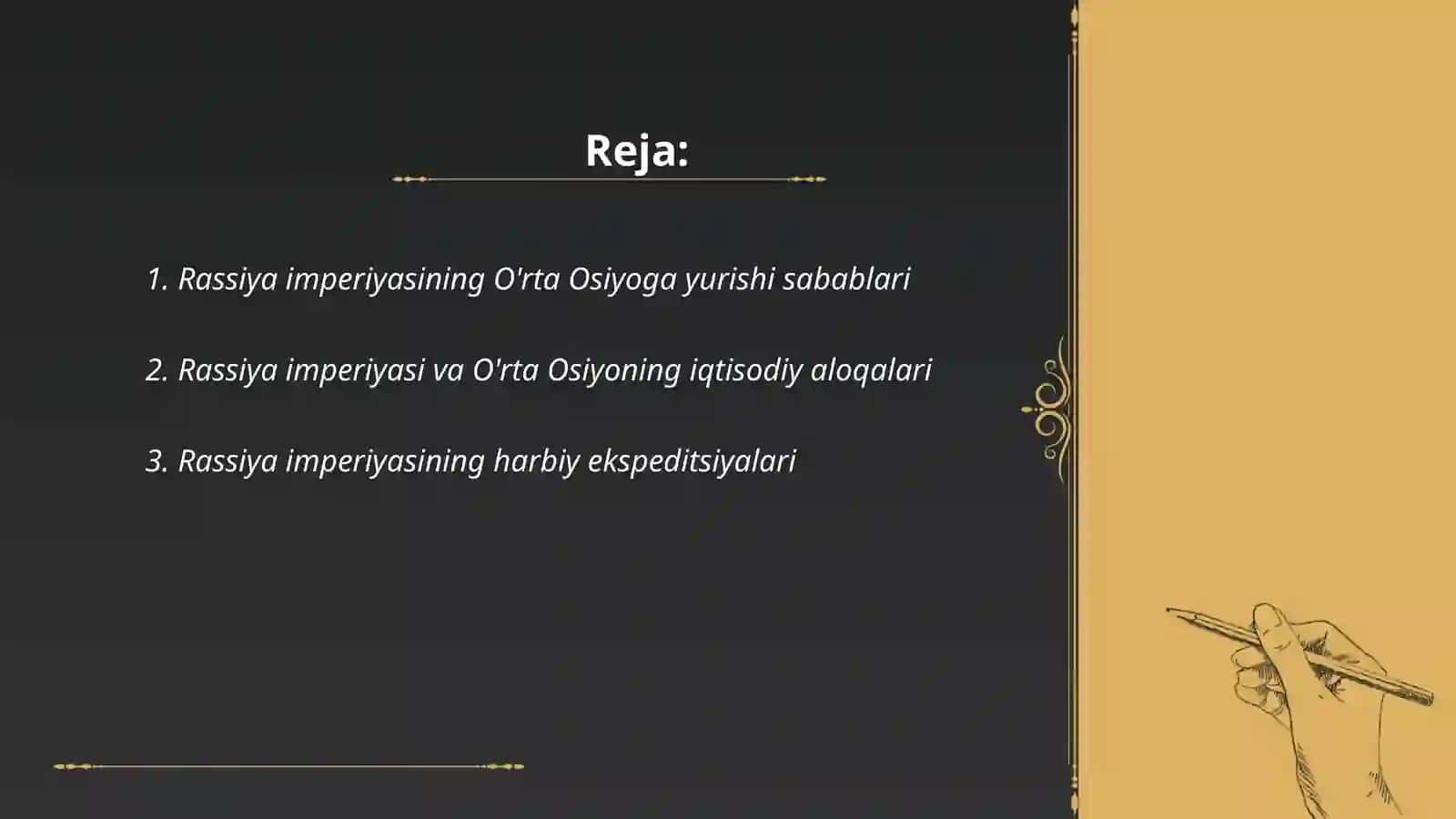 Rassiya imperiyasining O'rta Osiyoga yurishi 2