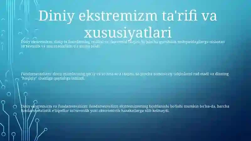 Diniy Ekstremizm Va Fundamentalizm Tushunchalar 2