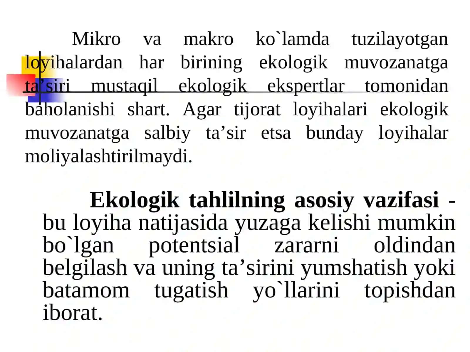 EKOLOGIK TAHLIL (2-SOAT) 2