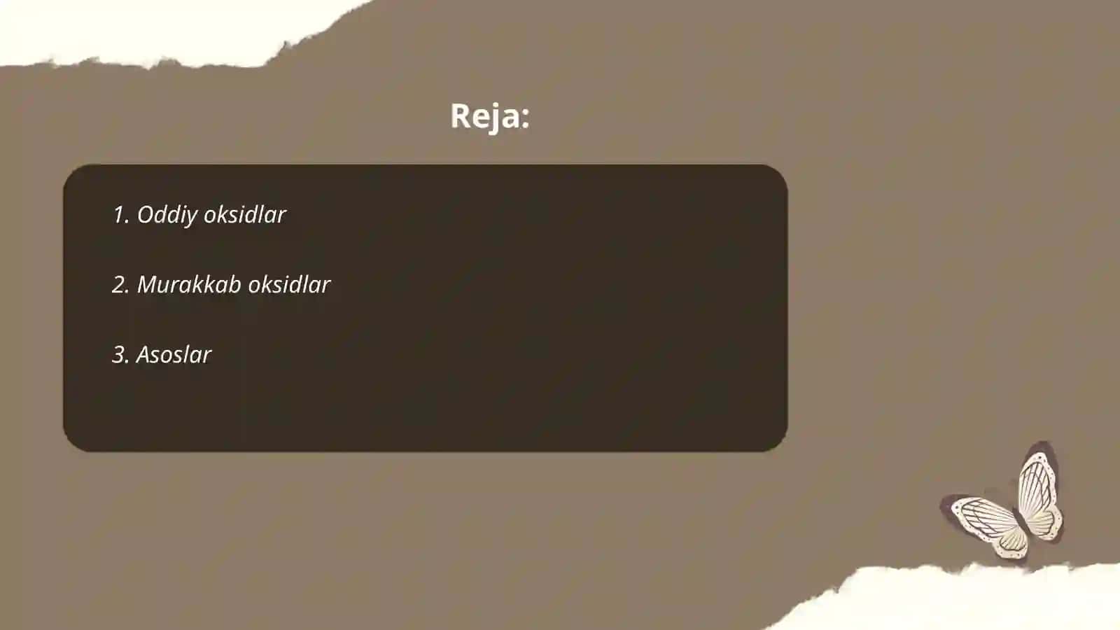 Anorganik birikmalarning asosiy sinflari 2