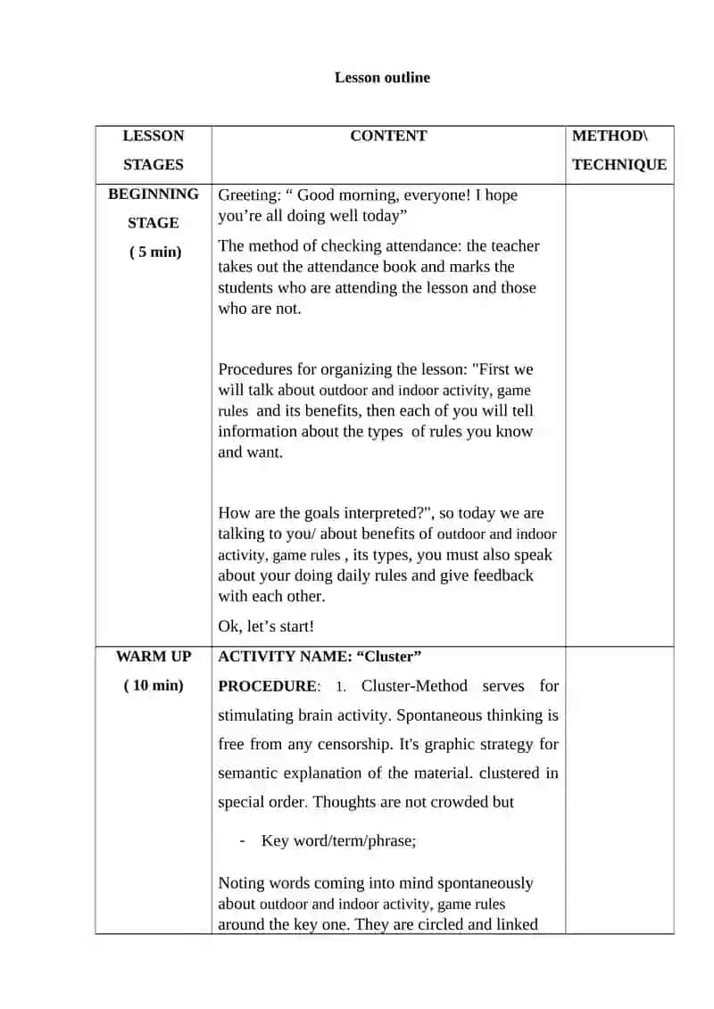 Playing outdoor and indoor activity 2