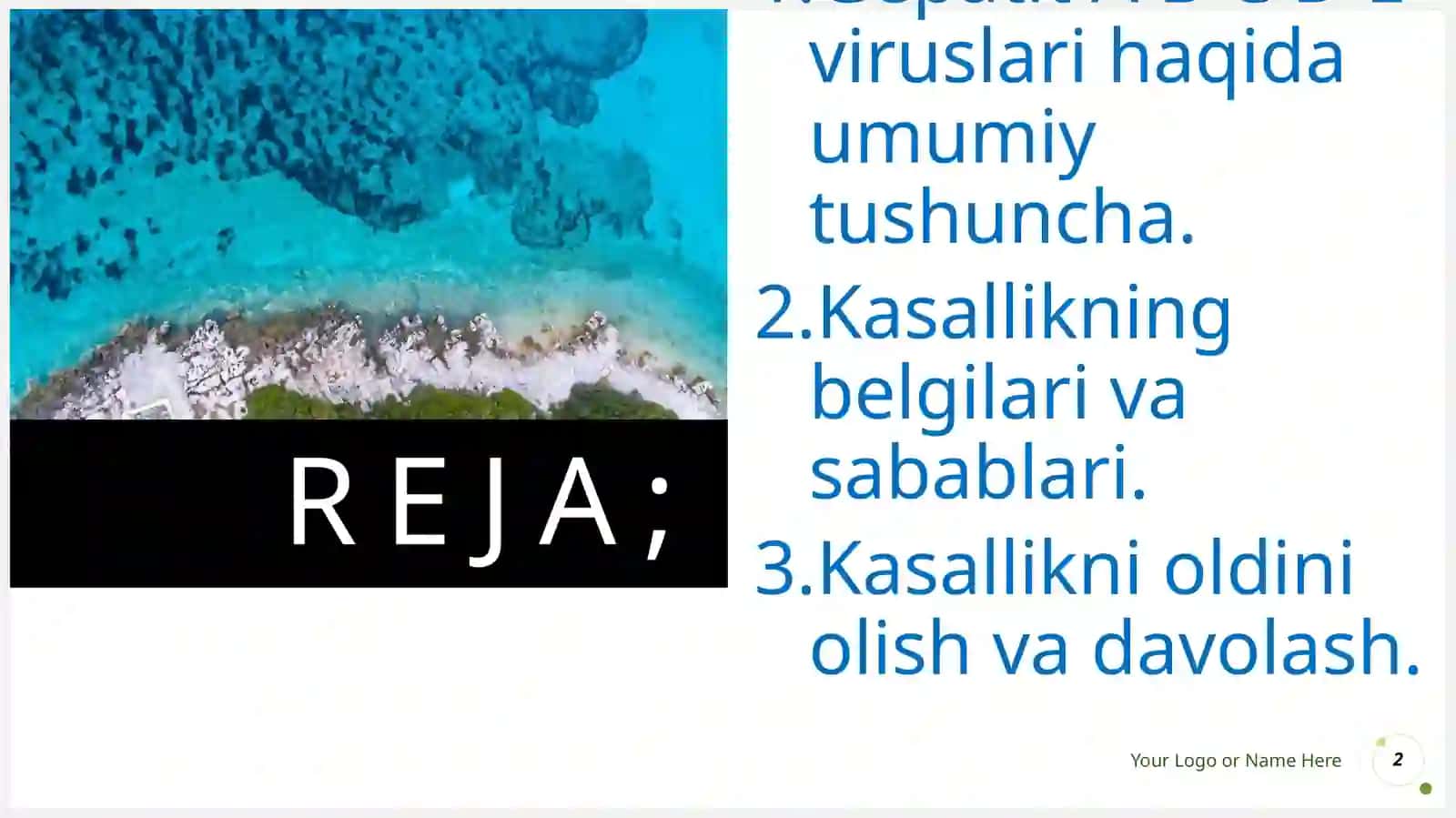 Gepatit Viruslari A, B, C, D, E Vaularning Klinik Axamiyati 2