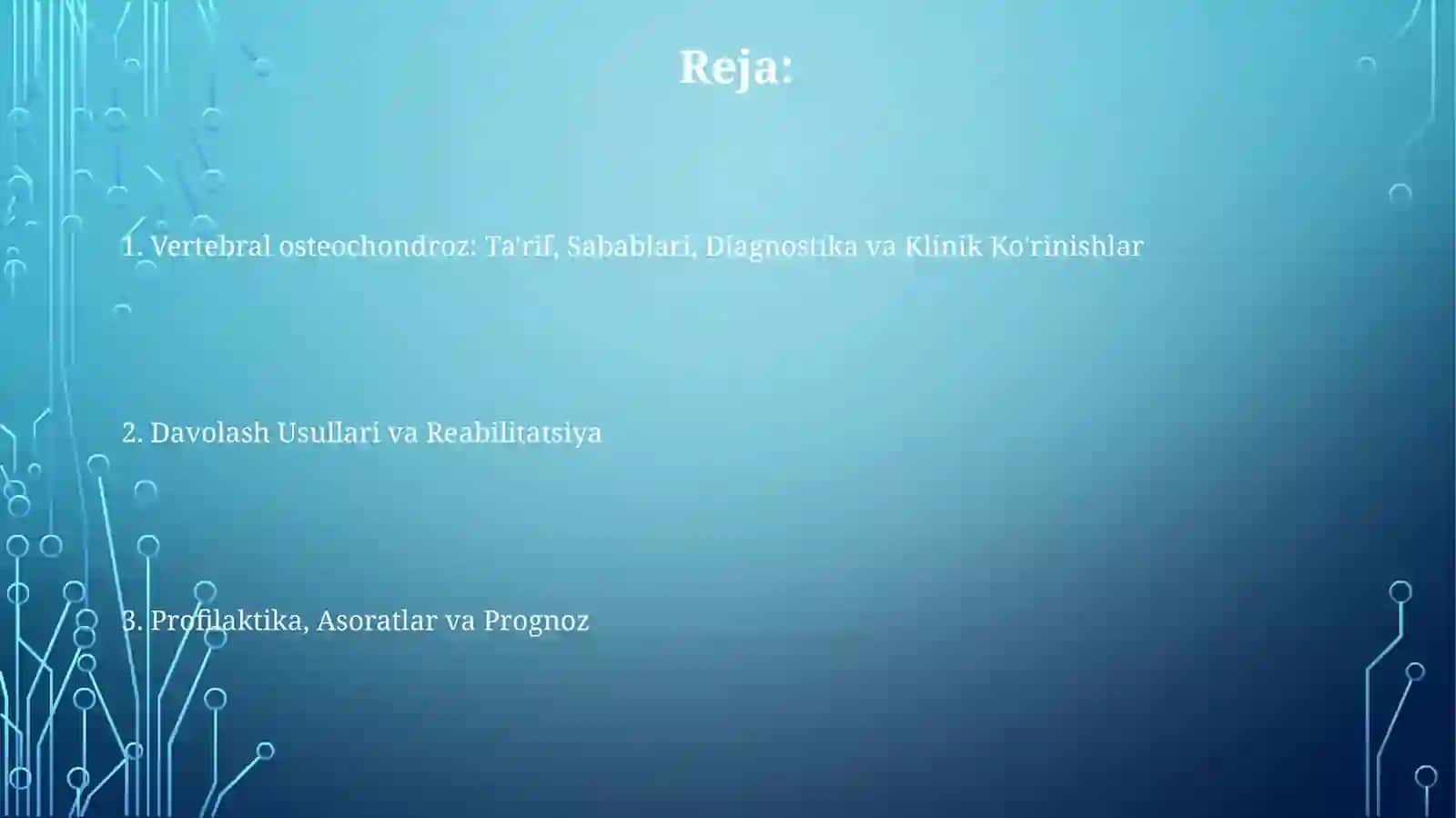 Umurtqalar osteoxondrozi 2