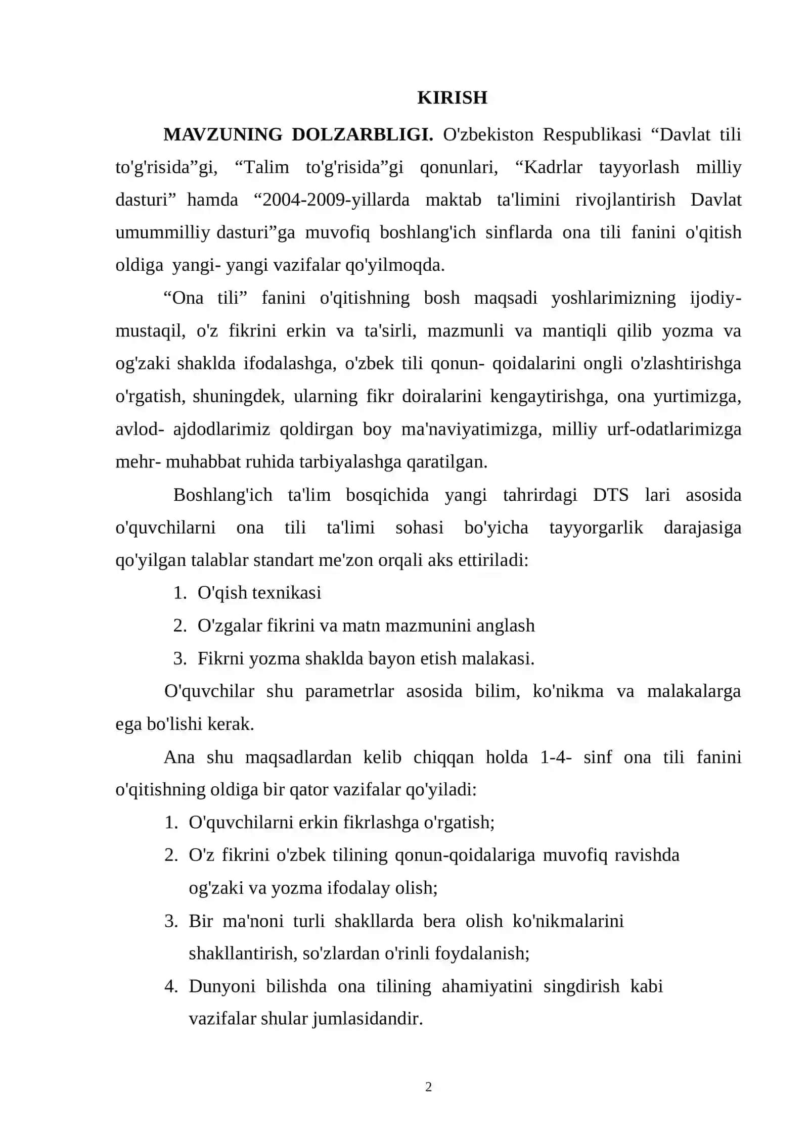 SAVOD O’RGATISH DAVRI YOZUV DARSLARIDA IMLO USTIDA ISHLASH 2