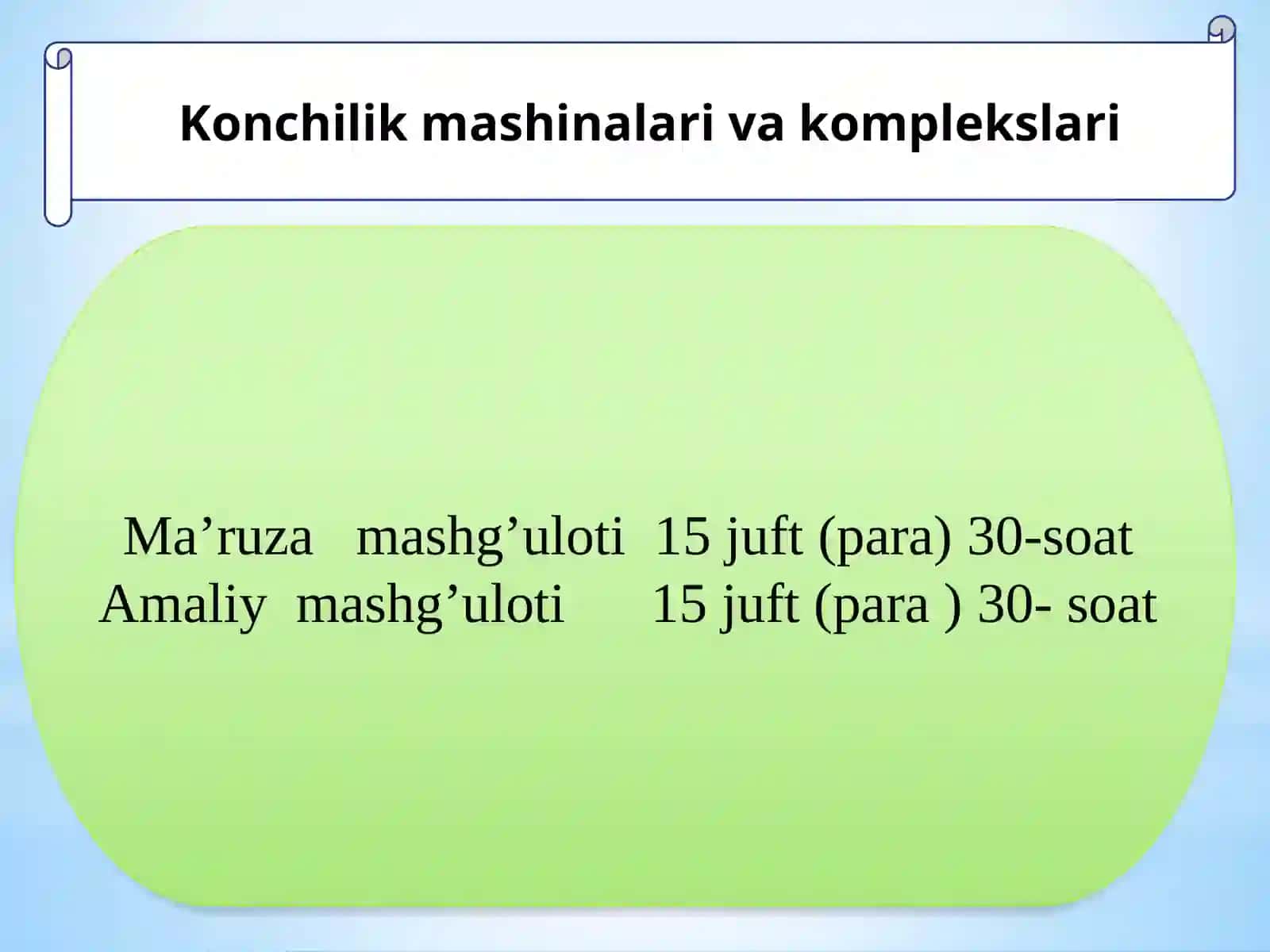 Konchilikda ishlatiladigan transport mashinalari turlari, qo'llanish sharoitlari va xususiyatlari 2