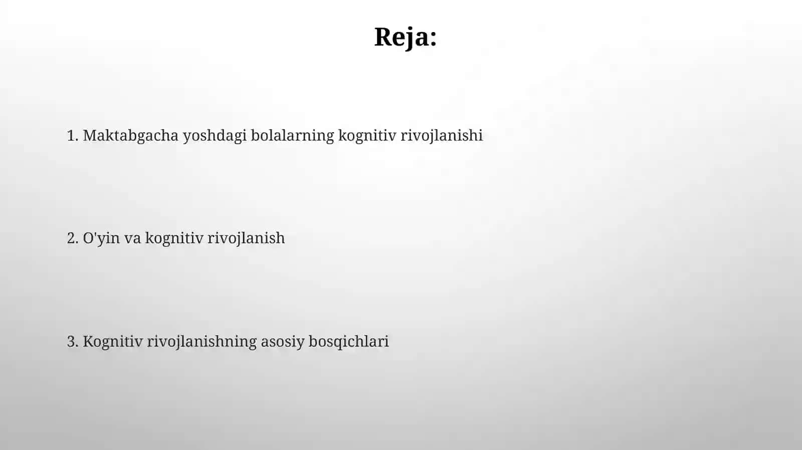 Boģchayoshidagibolalarning bilish jarayonlarini rivojlanishi 2