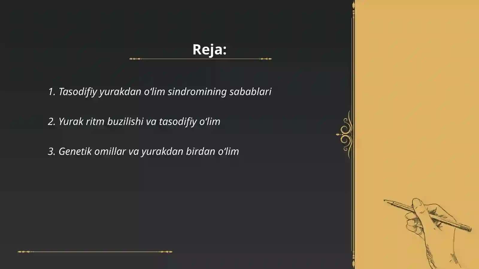 Tasodifiy yurakdan oʻlim sindromi 2
