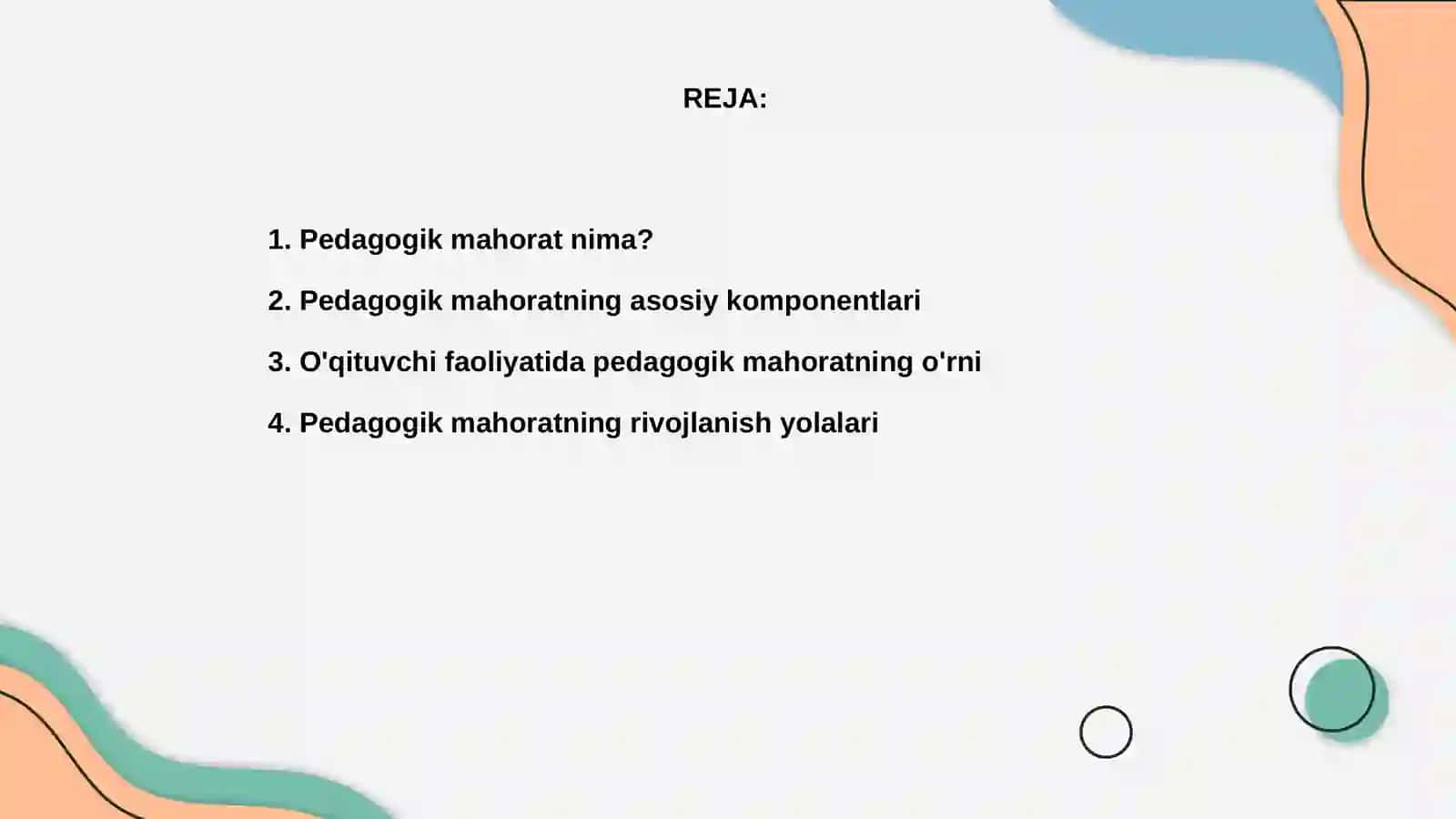 Pedagogik mahorat bo‘yicha 2