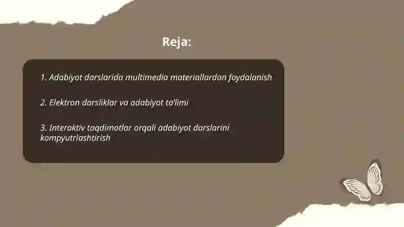 Adabiyot o‘qitishda darslarni kompyutrlashtirish 2