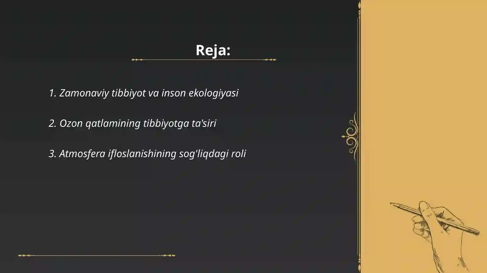 Zamonaviy inson ekologiyasining tibbiyotdagi oid tomonlari 2