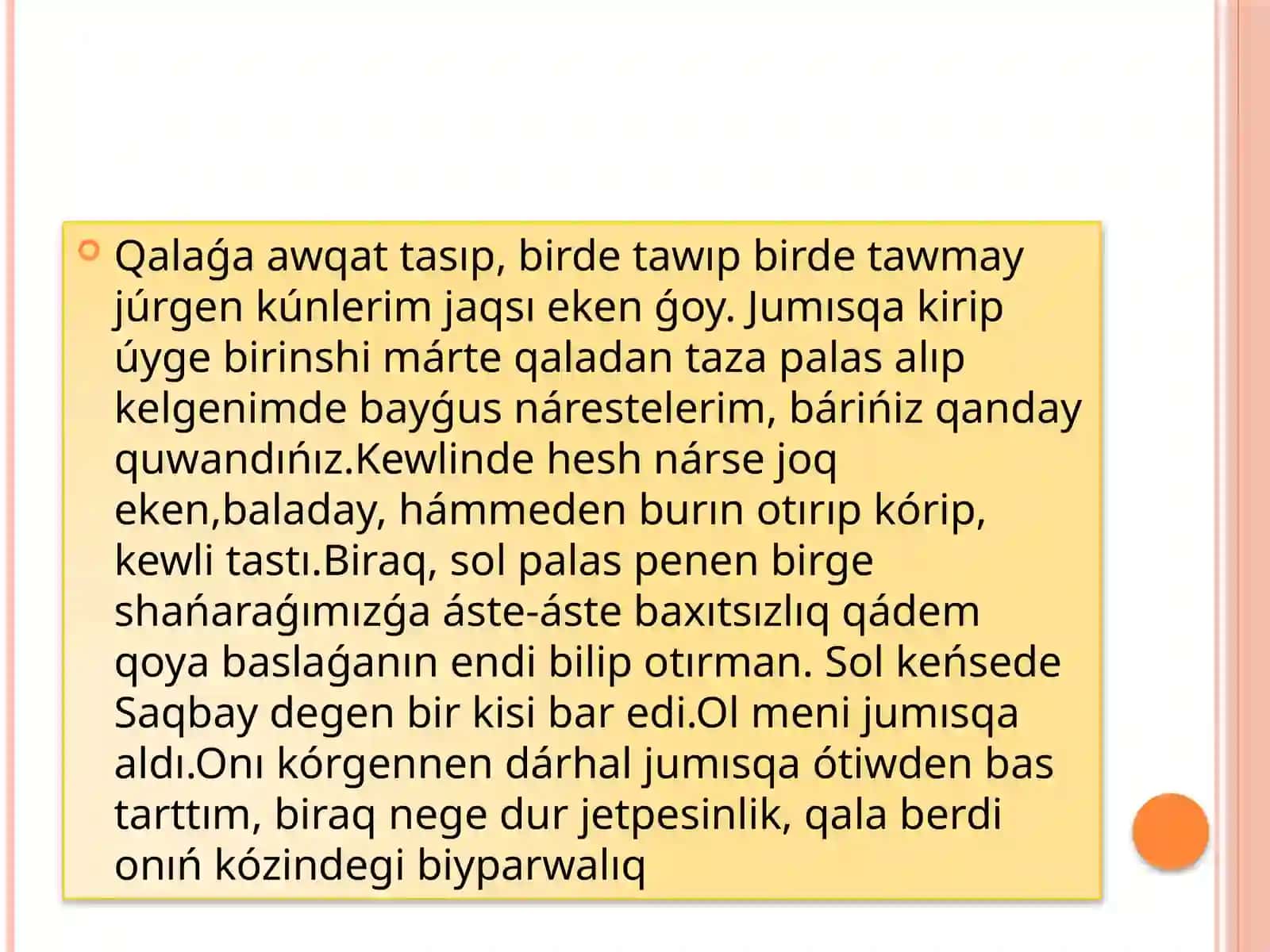 “AQSHAGÚL” POVESTI 2