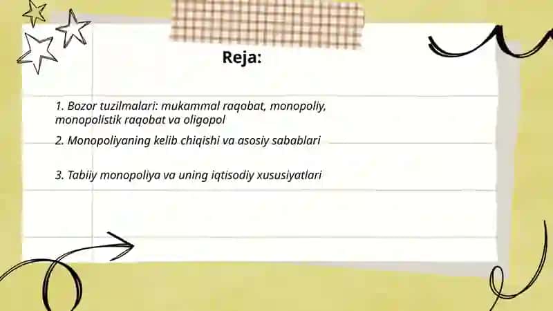 Raqobat va manapolya 2