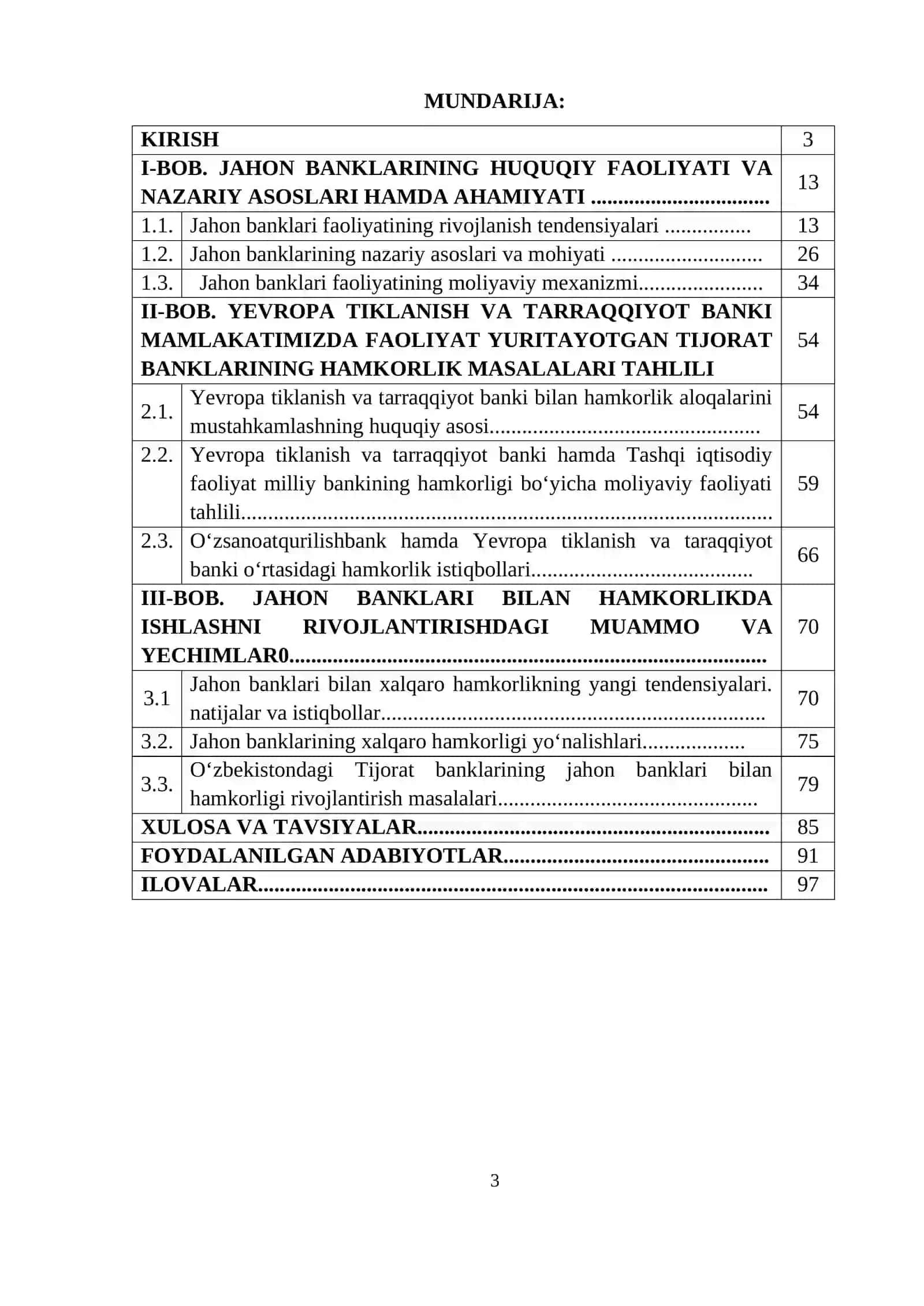JAHON BANKLARI BILAN HAMKORLIKDA ISHLASHNI RIVOJLANTIRISH YO‘LLARI 2