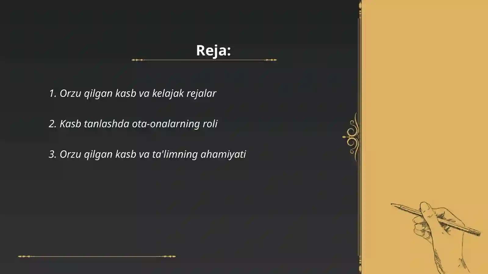 Orzu qilgan kasb 2