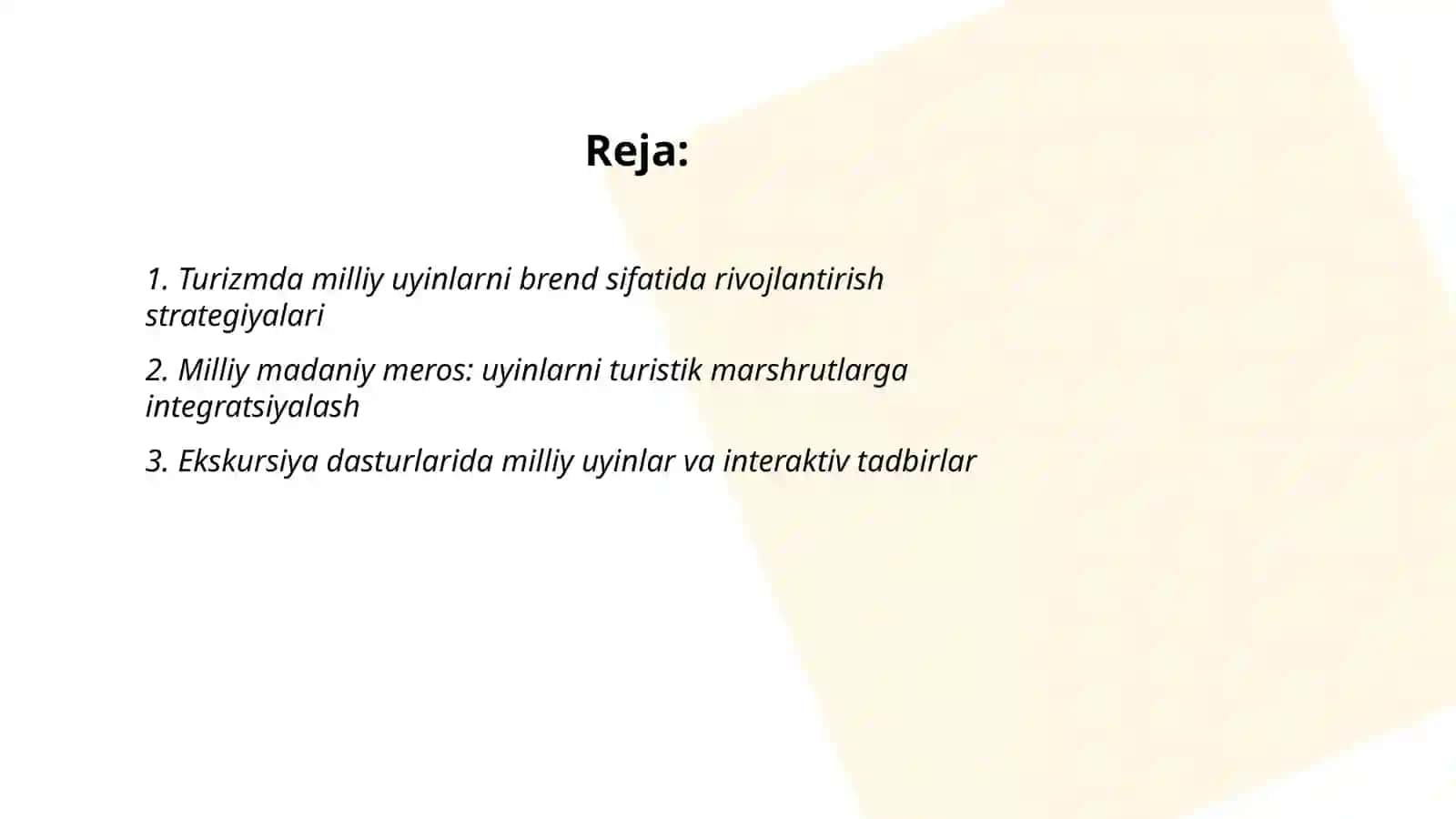 Turizmda milliy uyinlarni brend sifatida rivojlantirish strategiyalari 2
