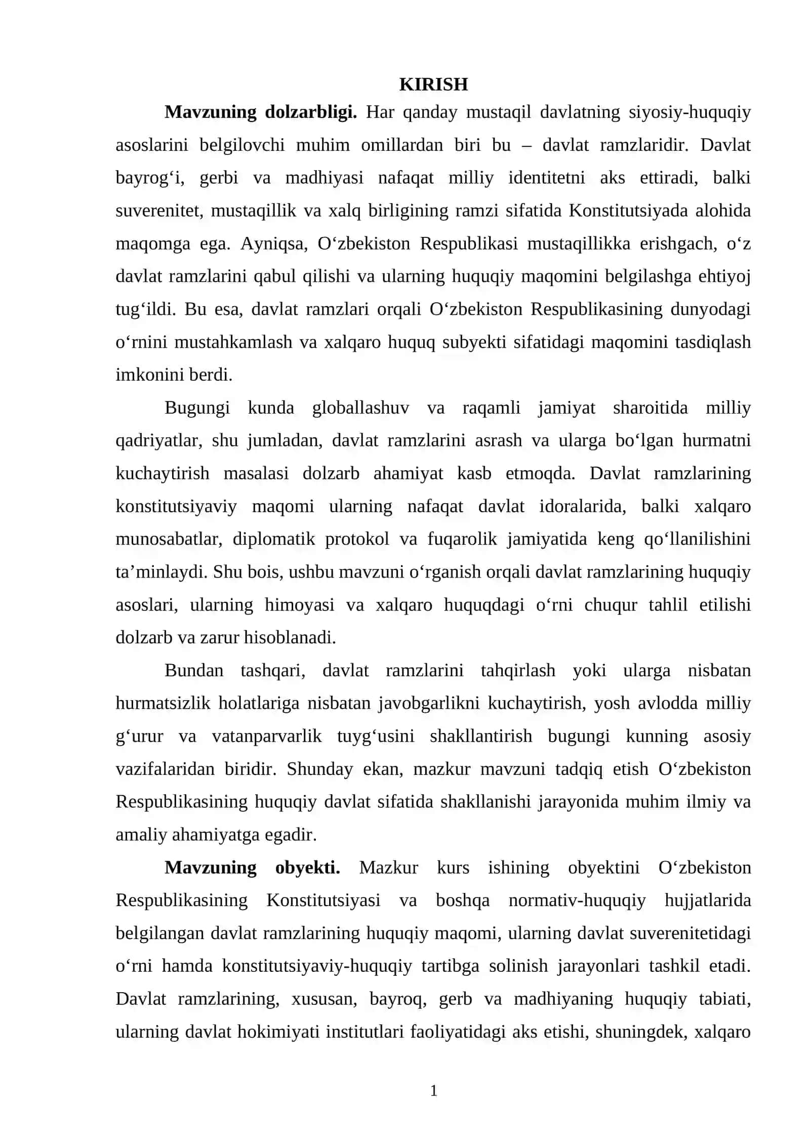 Davlat ramzlarining konstitutsiyaviy maqomi 2
