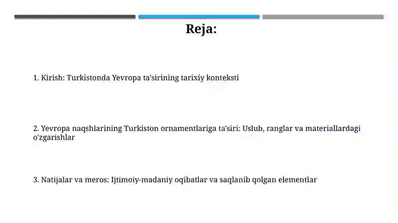 XIX-asr oxiri – XX asrl boshlaridagi Turkiston naqshlarida Yevropa naqshlarining ta’siri 2