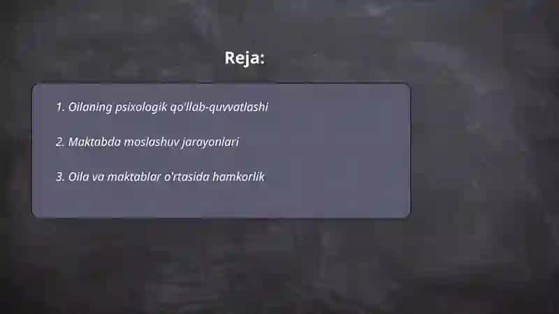 Oilaning psixologik qo'llab-quvvatlashi 2