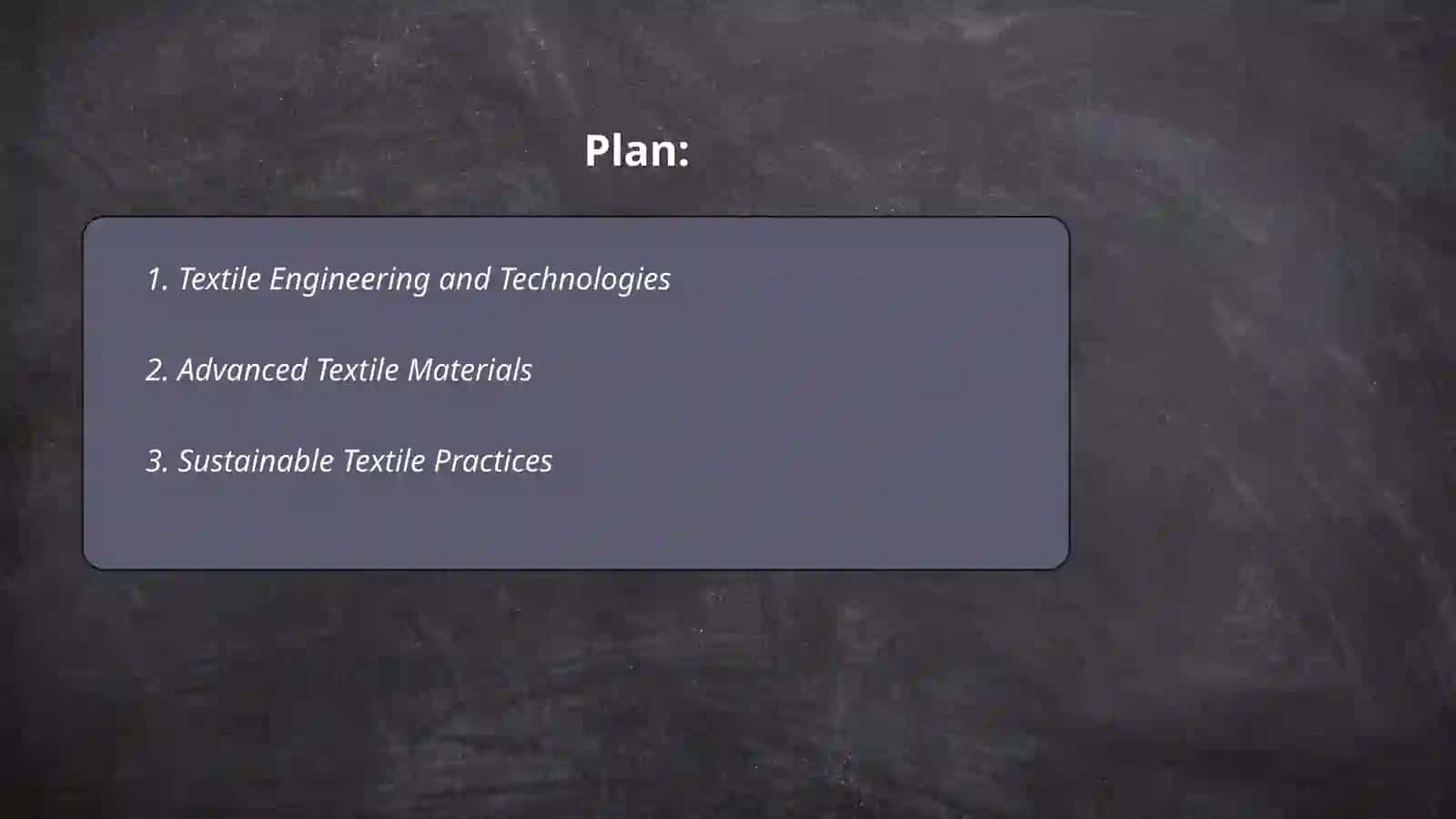 Textile Engineering and Technologies 2