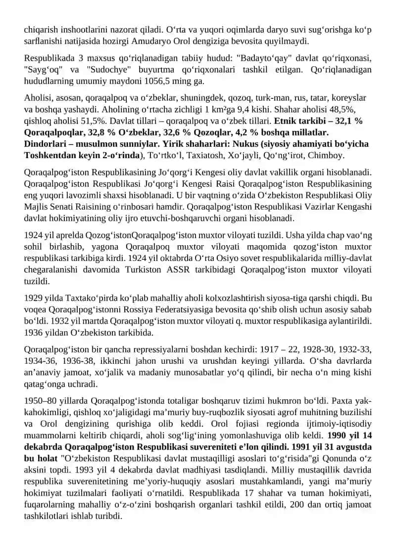 Qoraqalpogʻiston Respublikasi 2