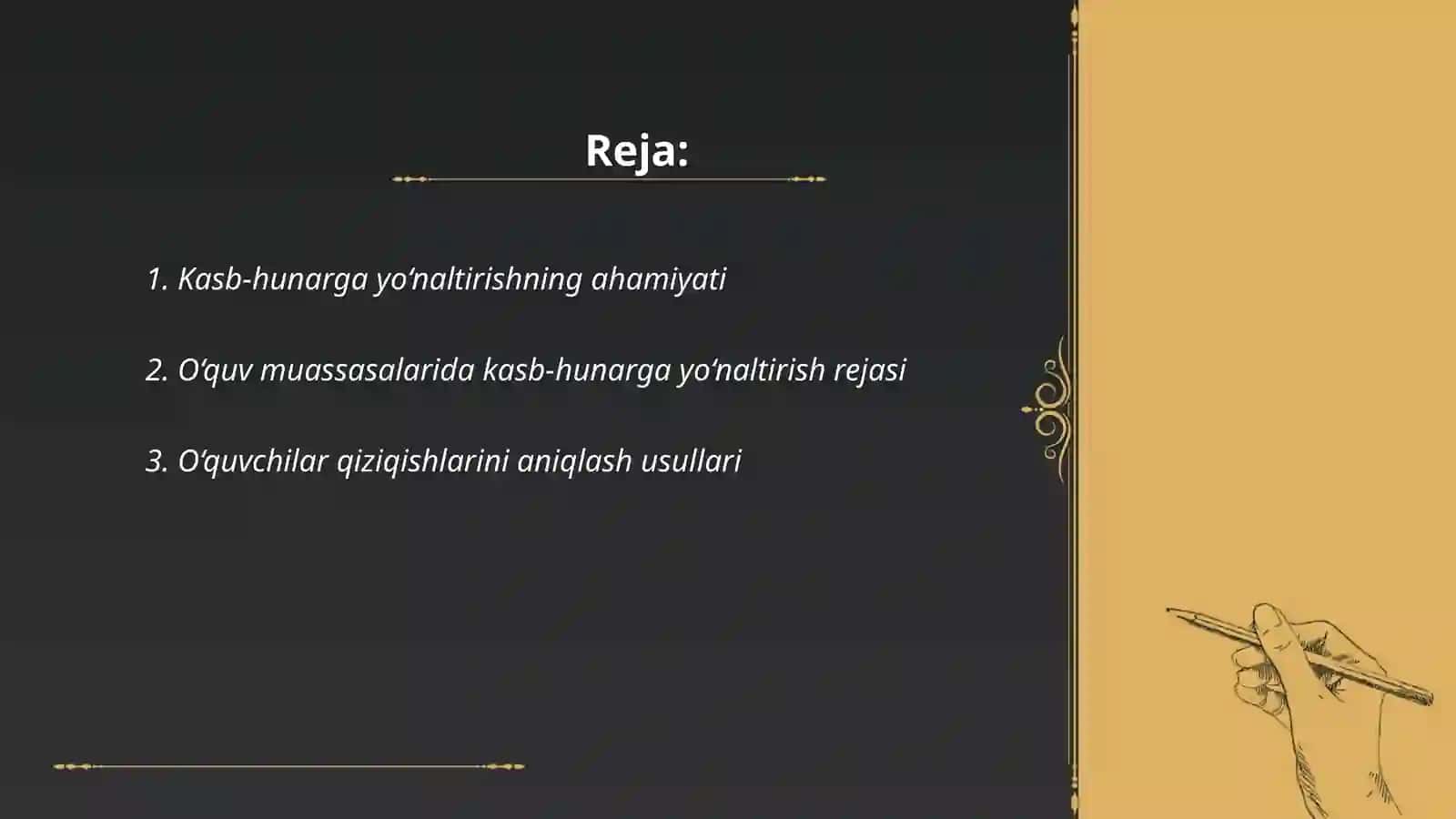 O‘quv muassasasi rahbari va o’rinbosarlarining kasb hunarga yo‘naltirish ishini tashkil etishi 2