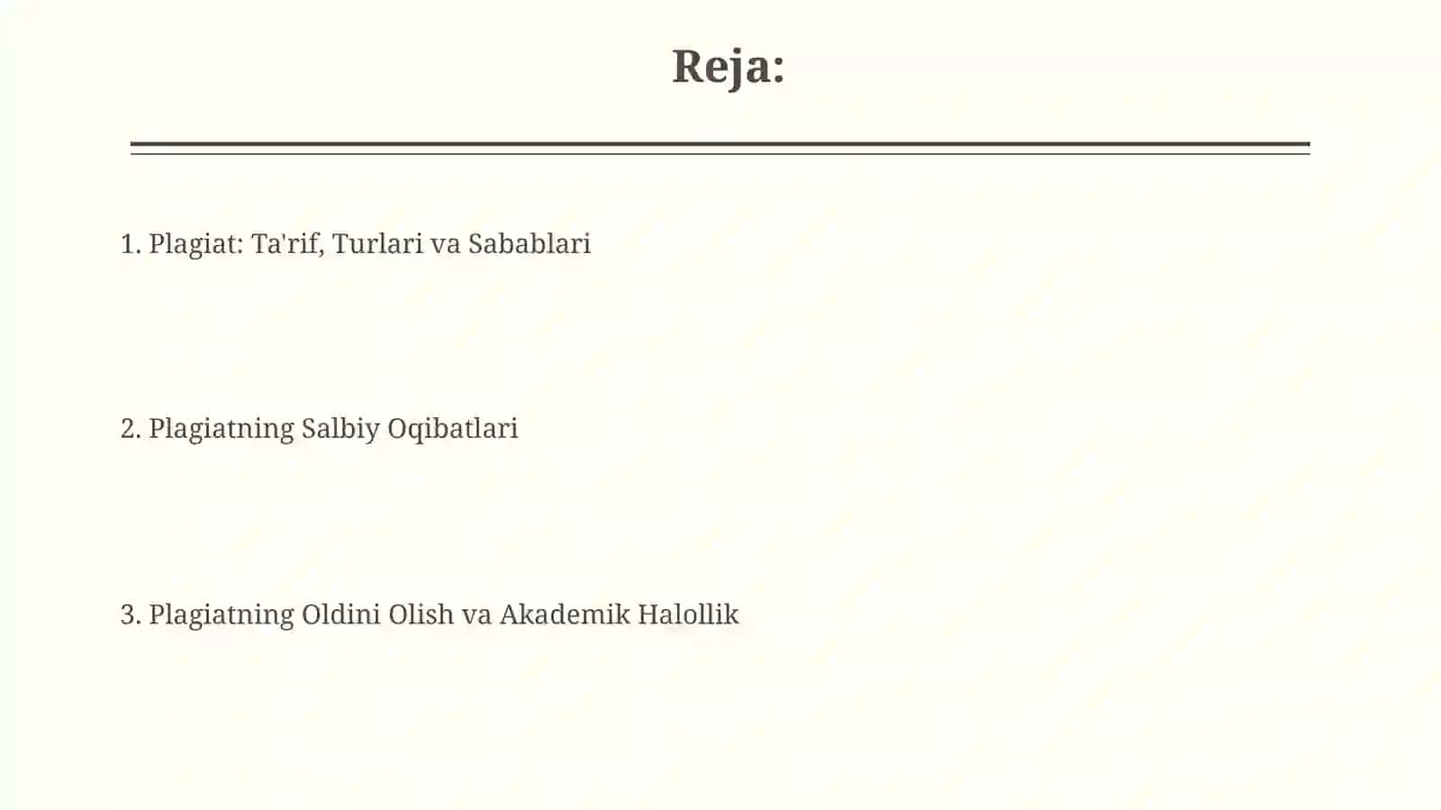 Plagiat va uningsalbiyoqibatlari 2