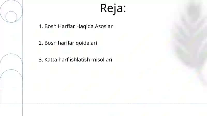Bosh Harflar Haqida Asoslar 2