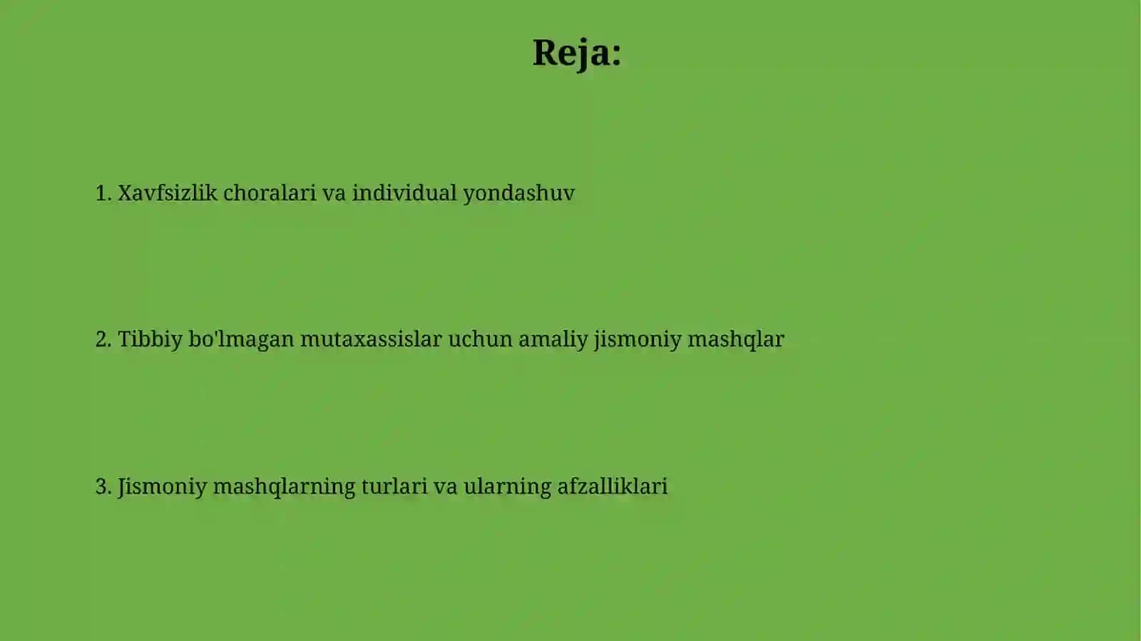 Darsdan tashqari mutaxassislarni amaliy jismoniy tayyorgarligi 2