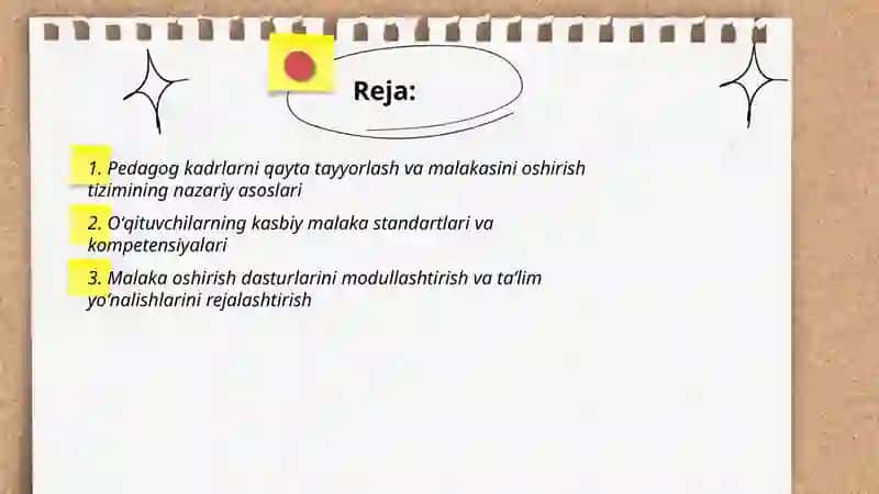 Pedagog kadrlarni qayta tayyorlash va malakasini oshirish tizimi 2