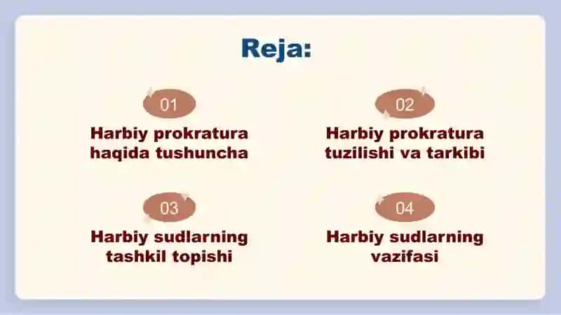 Harbiy prokuratura va harbiy sudlar 2