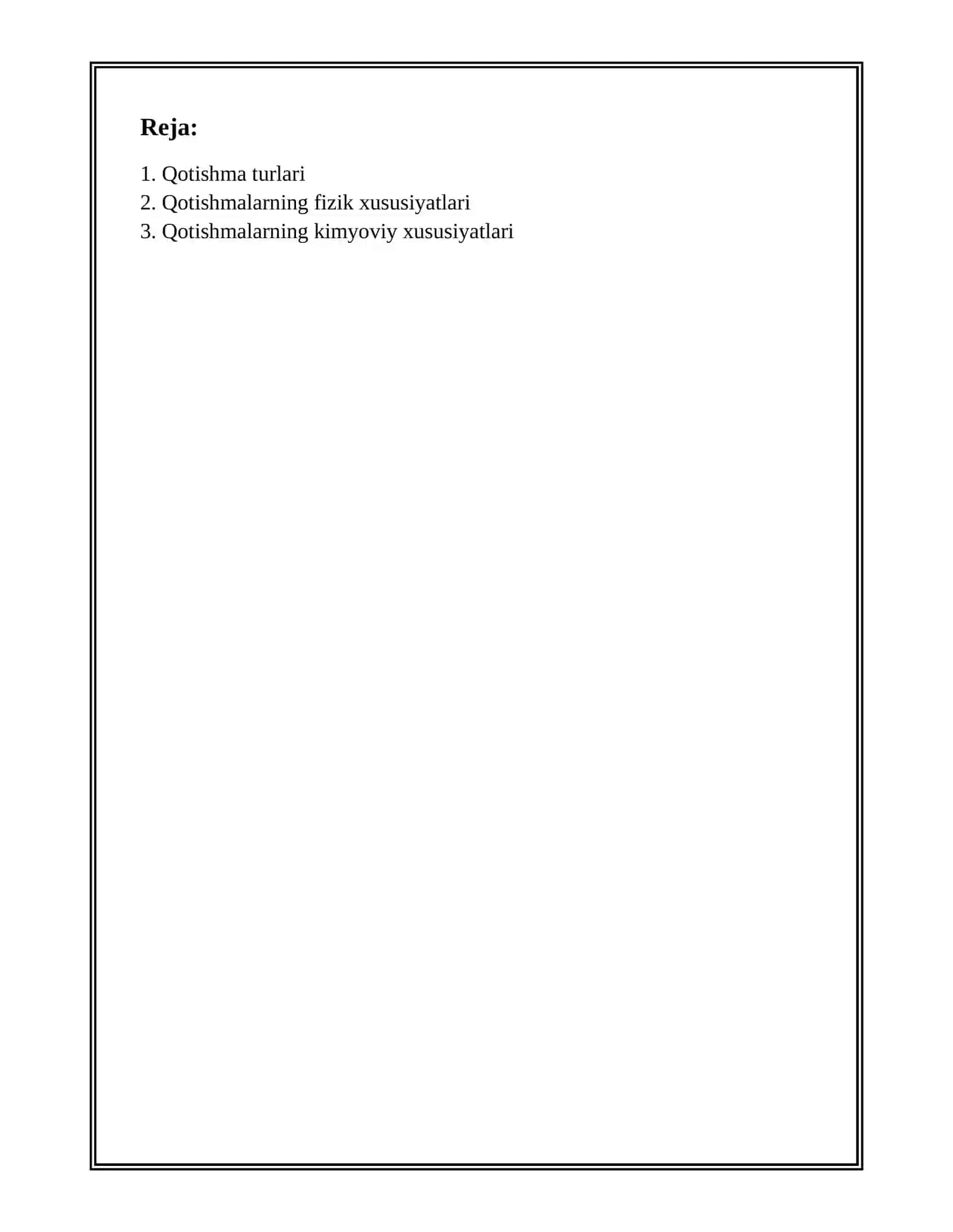 QOTISHMALAR VA ULARNING HOLAT DIAGRAMMASI 2