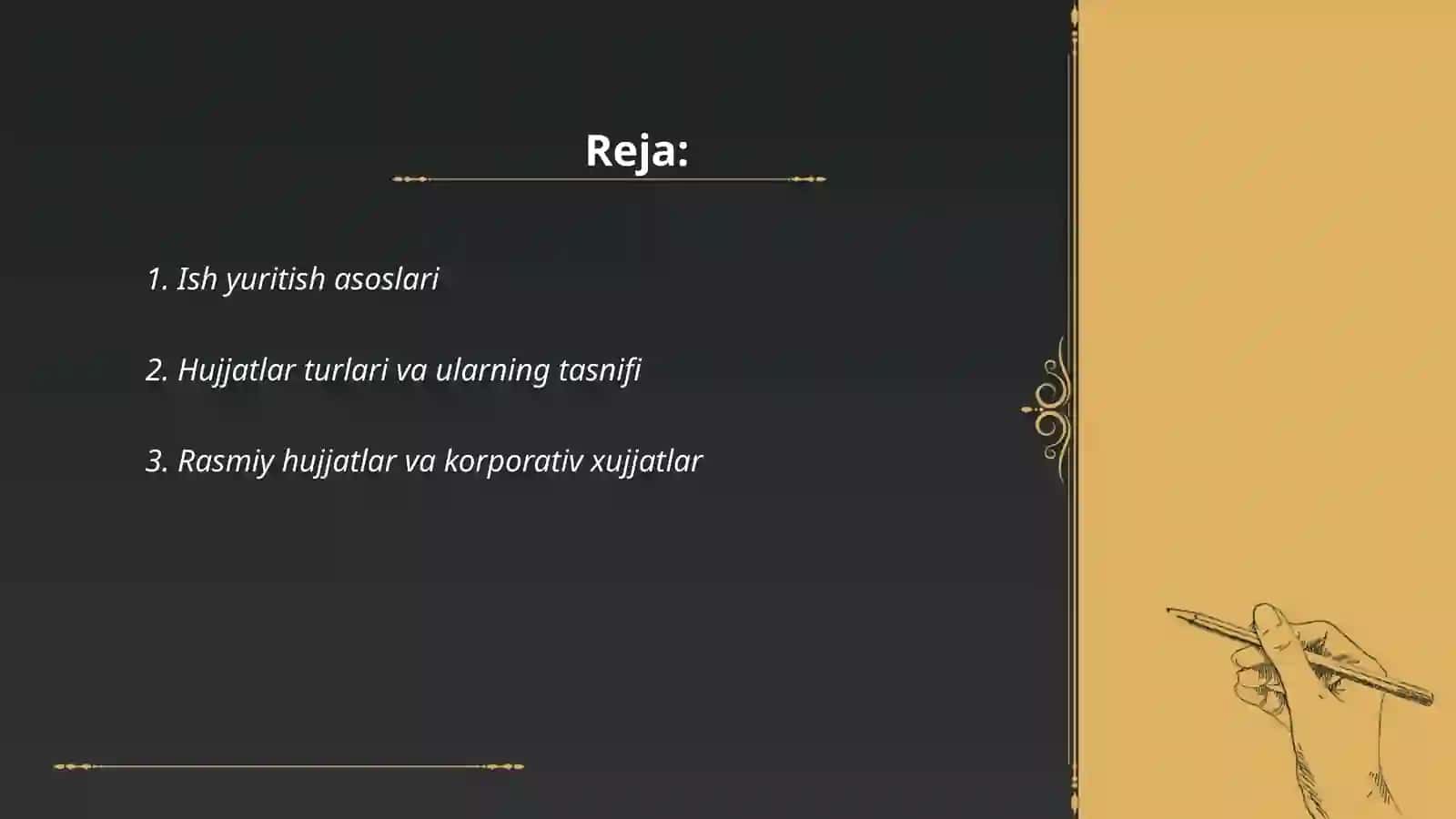 Ish yuritish asoslari 2