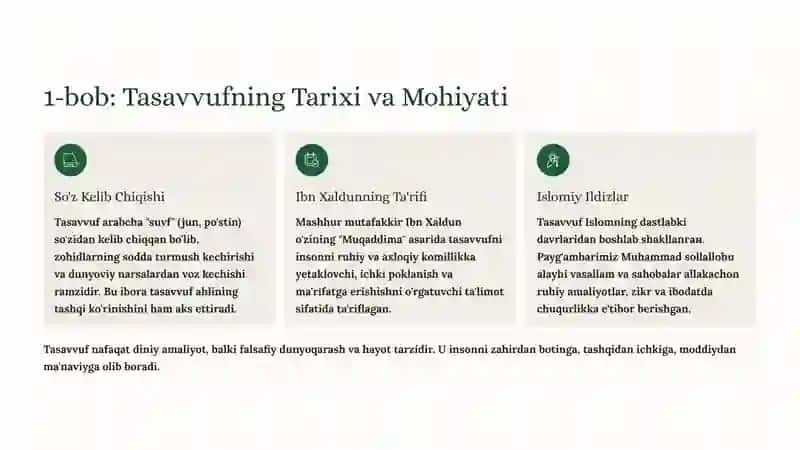 Tasavvuf Tariqatlari va Falsafasi: Ruhiy Komillik Yo'li 2