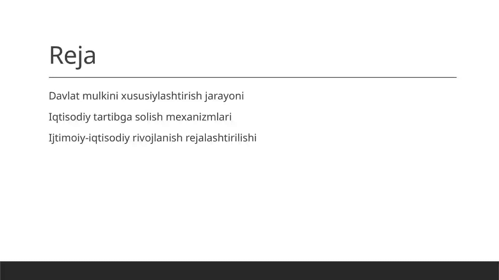 Davlat mulkini xususiylashtirish va boshqarish 2