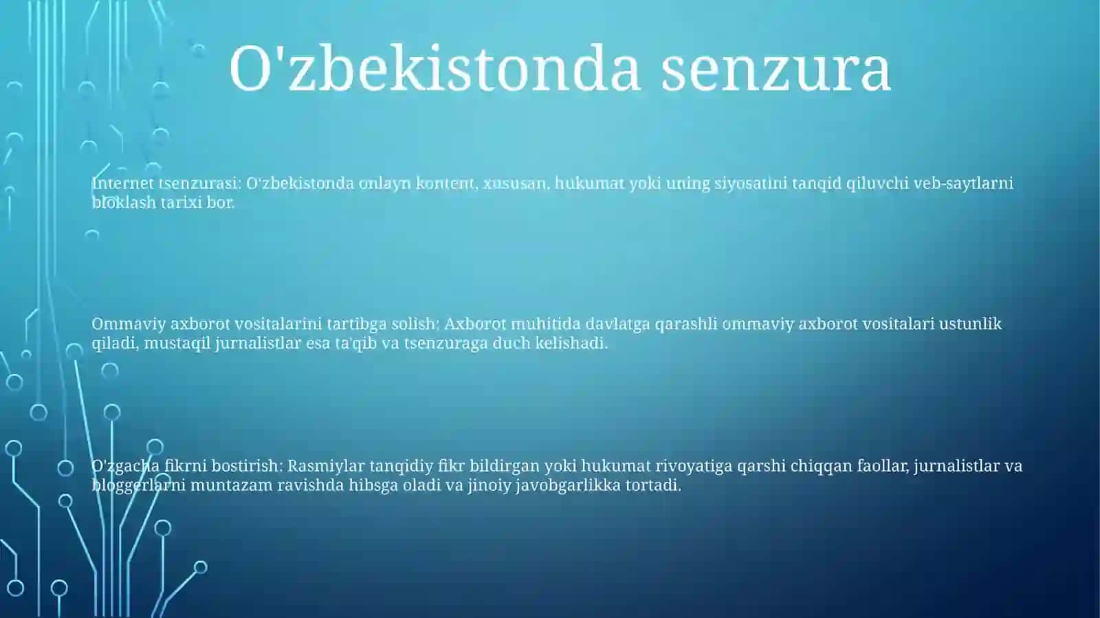 O'zbekistondagi Axborot Haqidagi Siyosiy Qarashlar 2