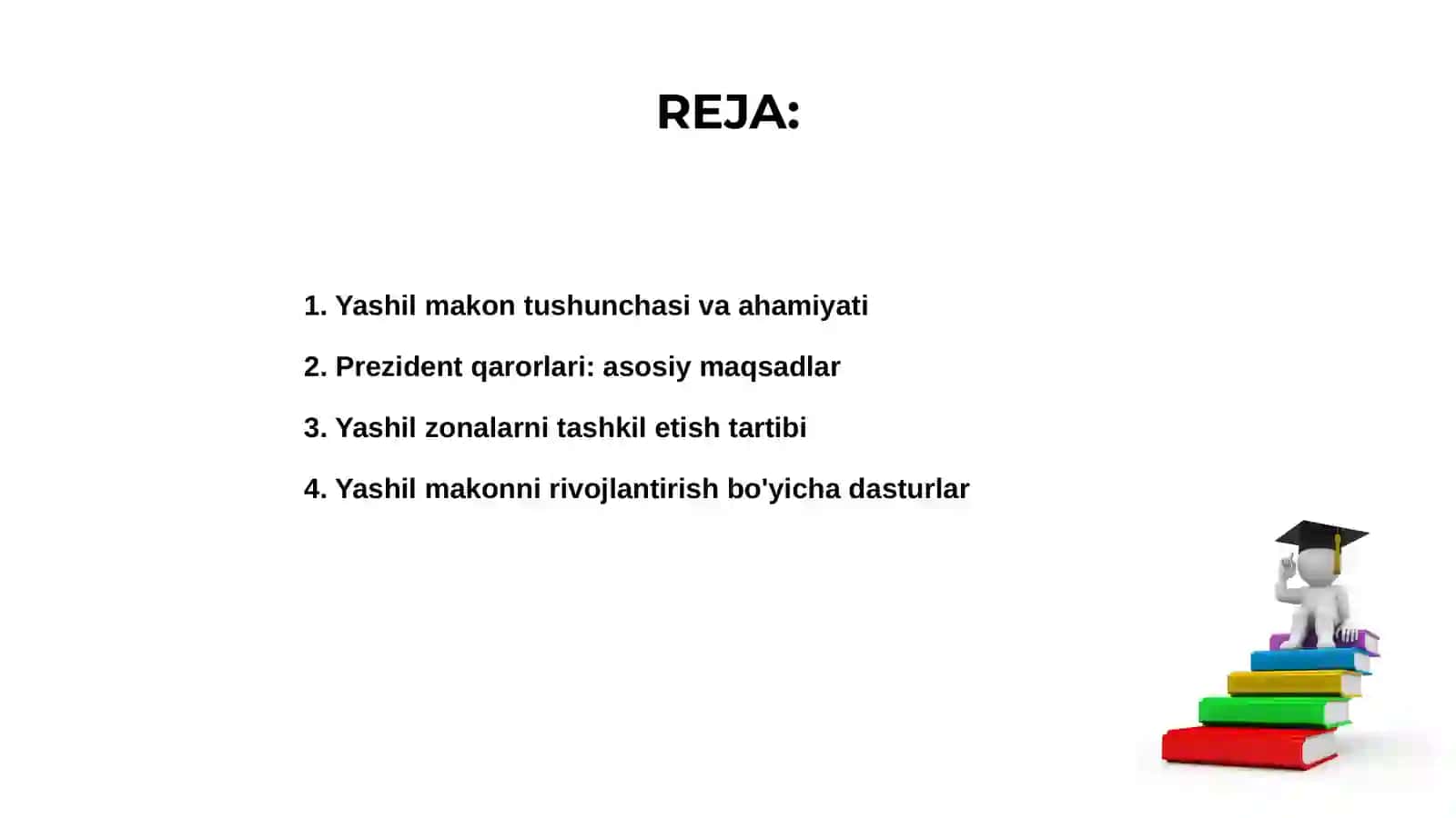 Yashil makon haqida Prezident qarorlari 2