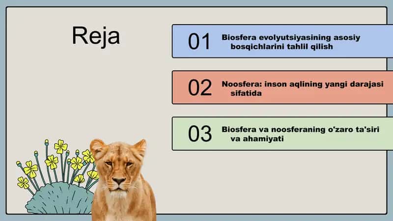 Biosfera evolyutsiyasi va Noosfera (aql sferasi) 2