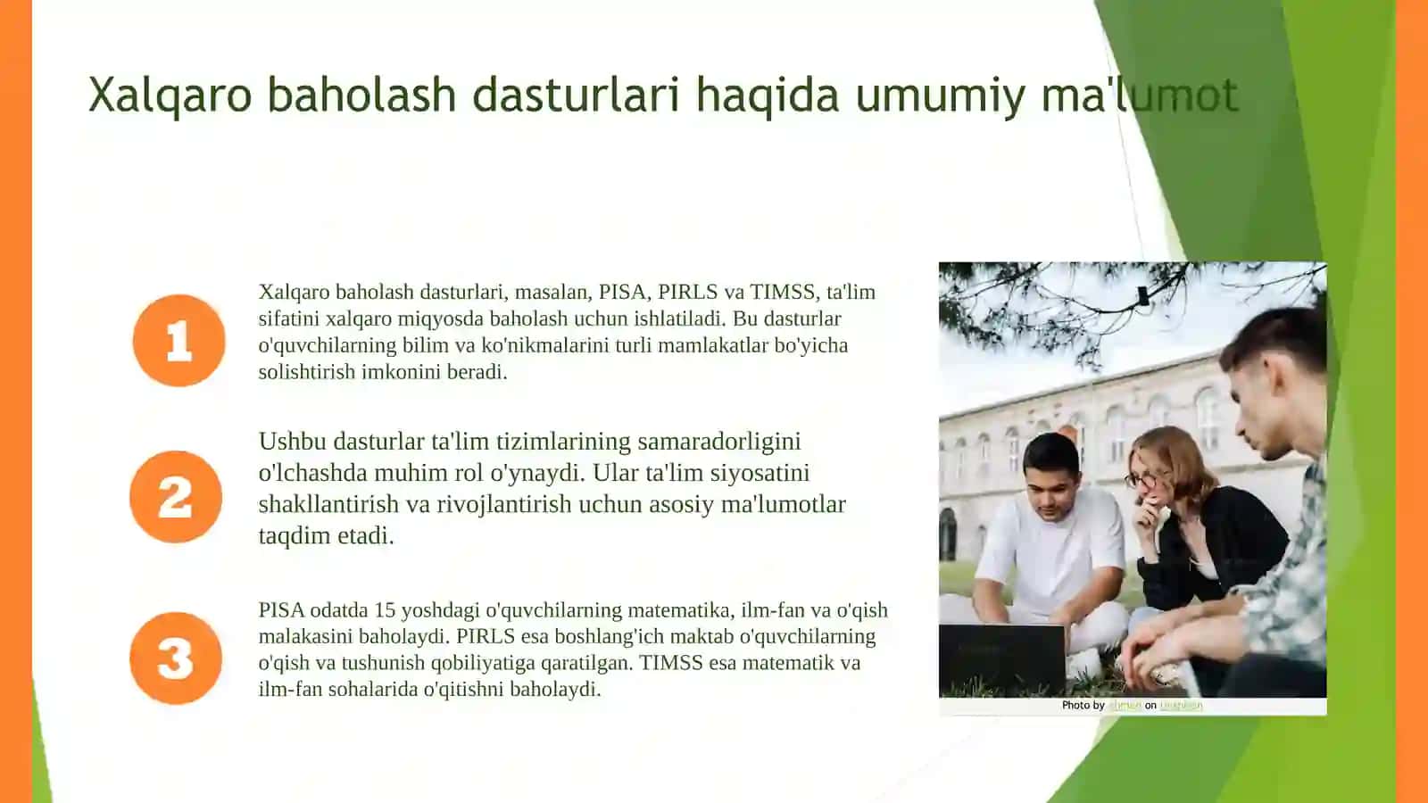 Xalqaro baholash dasturlari 2